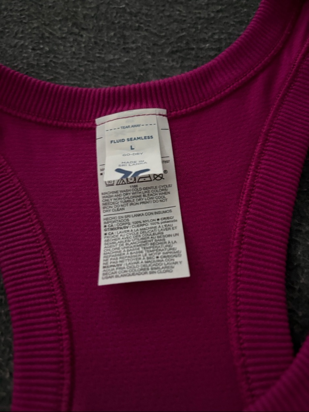 Old Navy Deep Fuchsia Racerback Tank - Picture 2 of 3